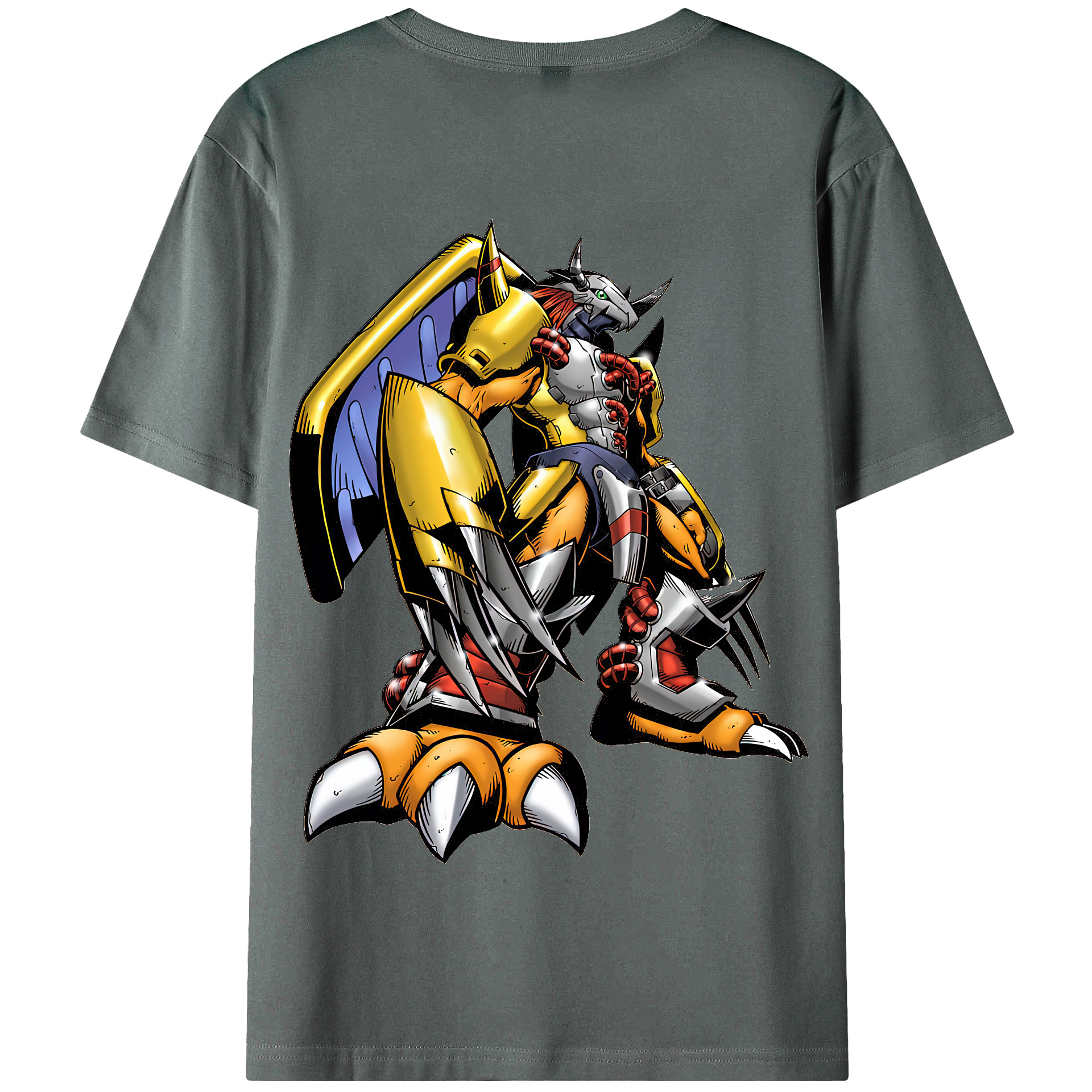 （画像用） Digimon デジタルモンスター/デジモン 綿100％半袖Tシャツ（背面プリント）